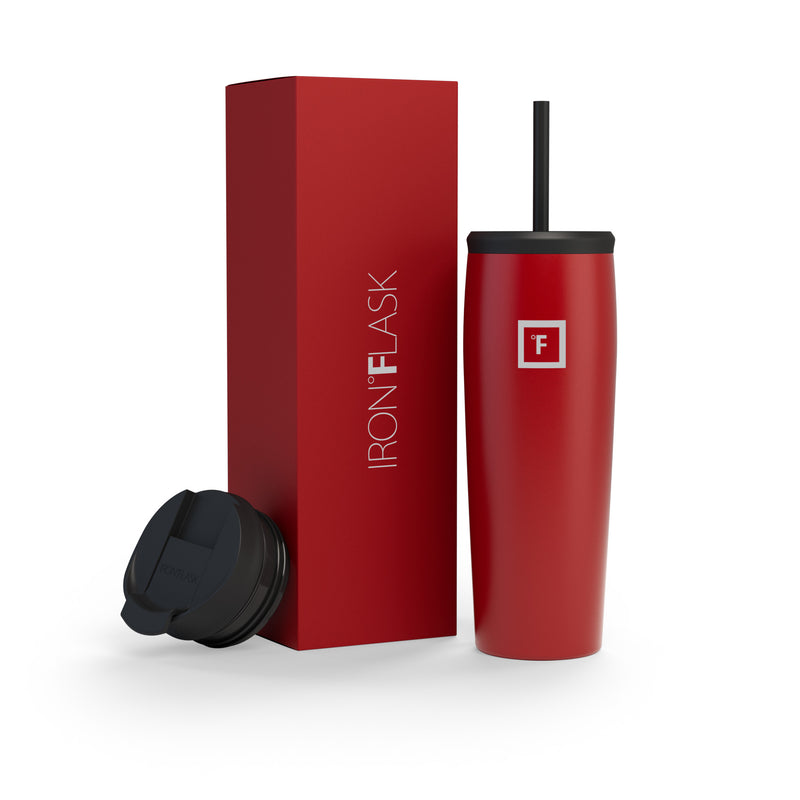 Iron Flask 24 Oz Nomad Tumbler Red | 752CVLMQH