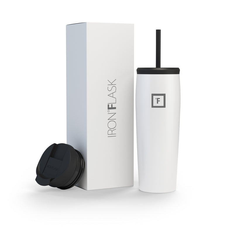 Iron Flask 24 Oz Nomad Tumbler White | 508HIKRWT