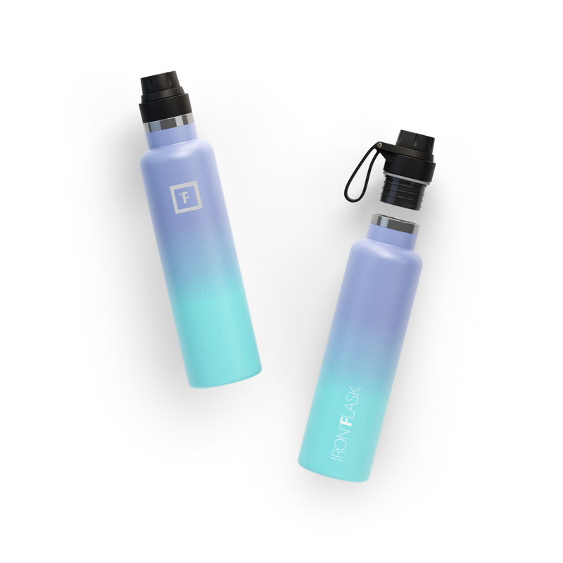 Iron Flask 24 Oz with Spout Lid Narrow Mouth Bottle Cotton Candy | 179OVDMHQ