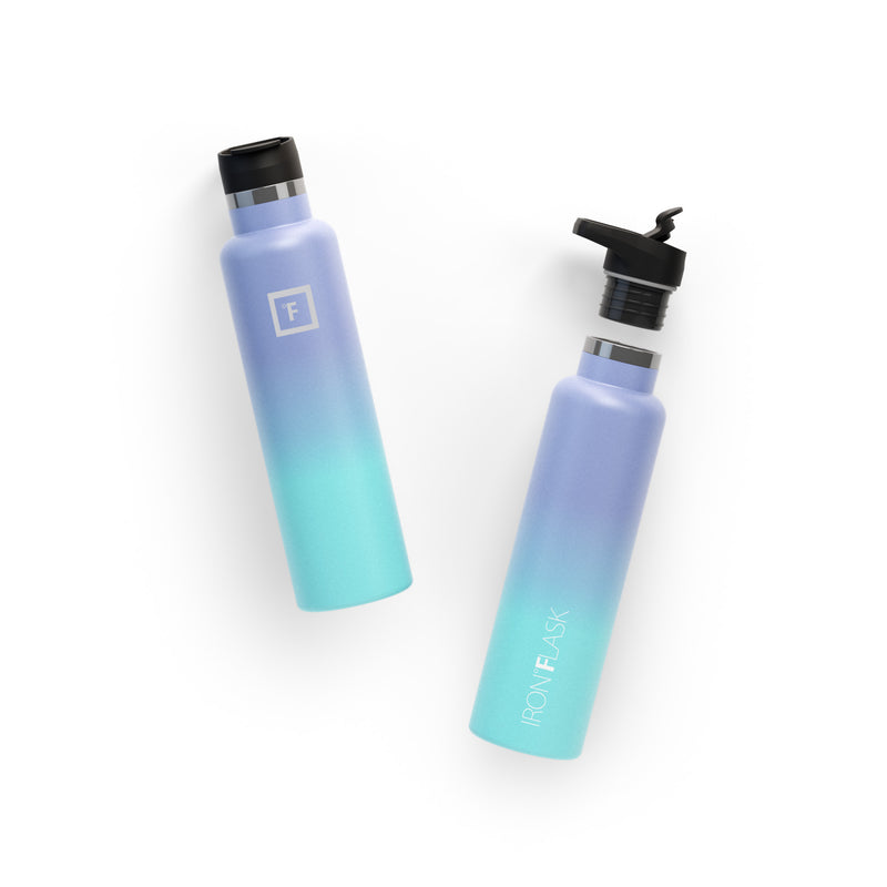 Iron Flask 24 Oz with Spout Lid Narrow Mouth Bottle Cotton Candy | 179OVDMHQ