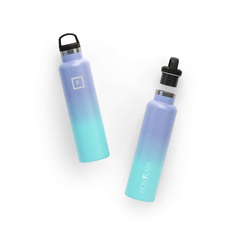 Iron Flask 24 Oz with Spout Lid Narrow Mouth Bottle Cotton Candy | 179OVDMHQ