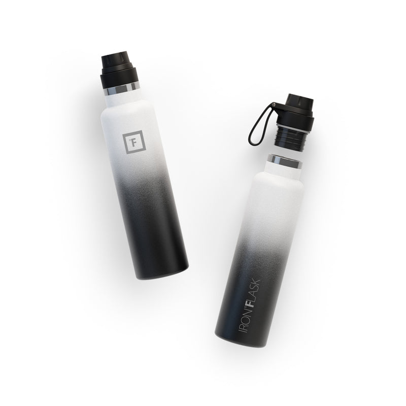 Iron Flask 24 Oz with Spout Lid Narrow Mouth Bottle Day & Night | 632KWJSPF