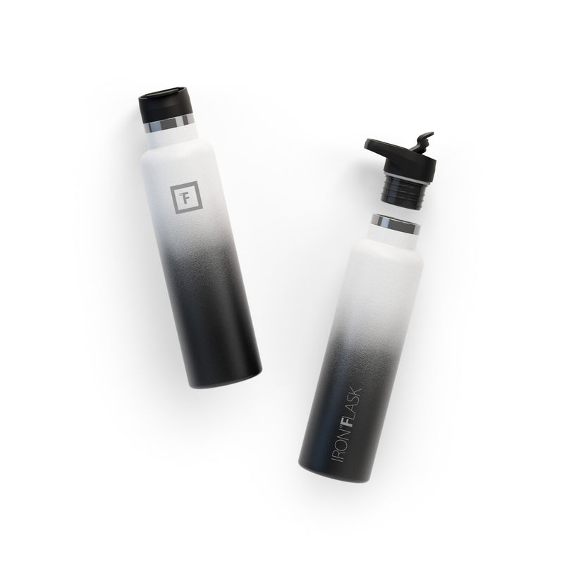 Iron Flask 24 Oz with Spout Lid Narrow Mouth Bottle Day & Night | 632KWJSPF