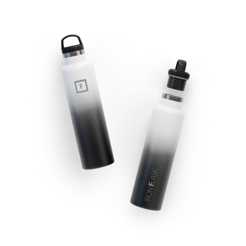 Iron Flask 24 Oz with Spout Lid Narrow Mouth Bottle Day & Night | 632KWJSPF