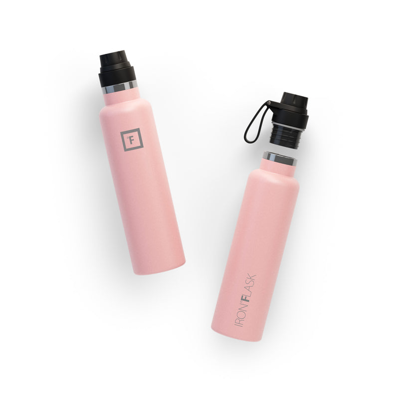 Iron Flask 24 Oz with Spout Lid Narrow Mouth Bottle Rose | 724DFHTVQ