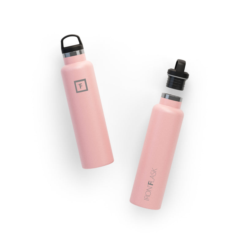 Iron Flask 24 Oz with Spout Lid Narrow Mouth Bottle Rose | 724DFHTVQ