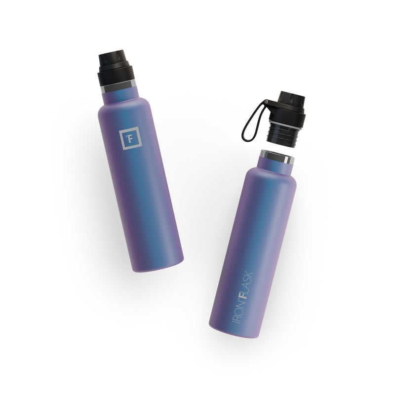 Iron Flask 24 Oz with Spout Lid Narrow Mouth Bottle Aurora | 632RSECVZ