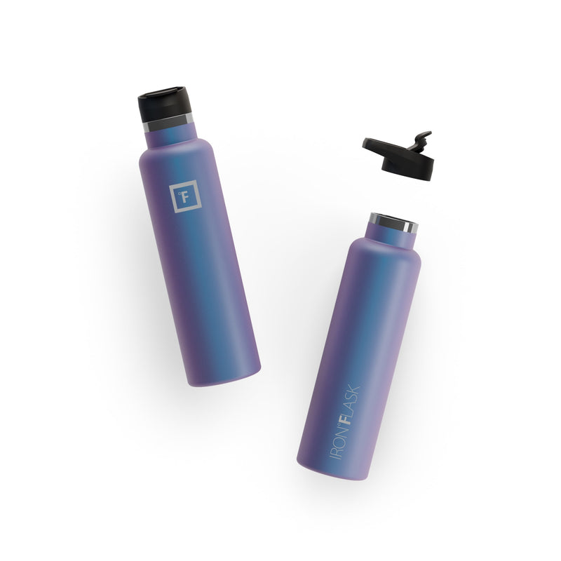 Iron Flask 24 Oz with Spout Lid Narrow Mouth Bottle Aurora | 632RSECVZ