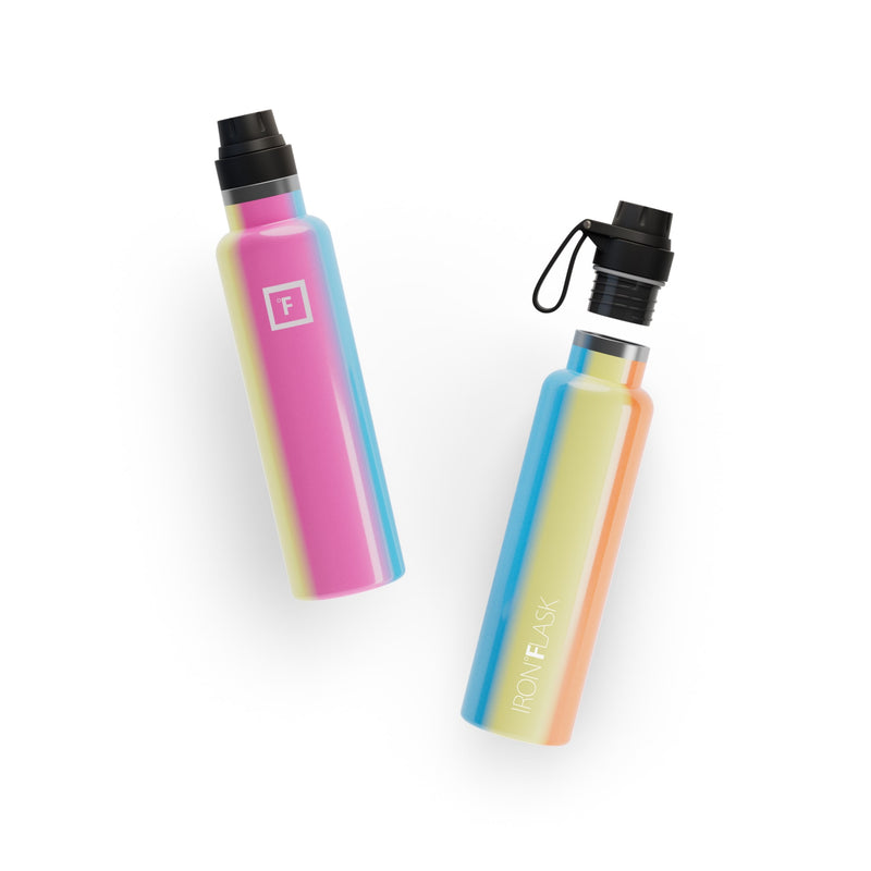 Iron Flask 24 Oz with Spout Lid Narrow Mouth Bottle Multicolor | 659HDLIKC
