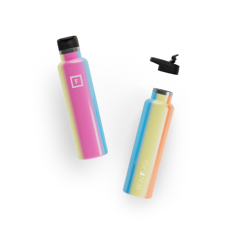 Iron Flask 24 Oz with Spout Lid Narrow Mouth Bottle Multicolor | 659HDLIKC