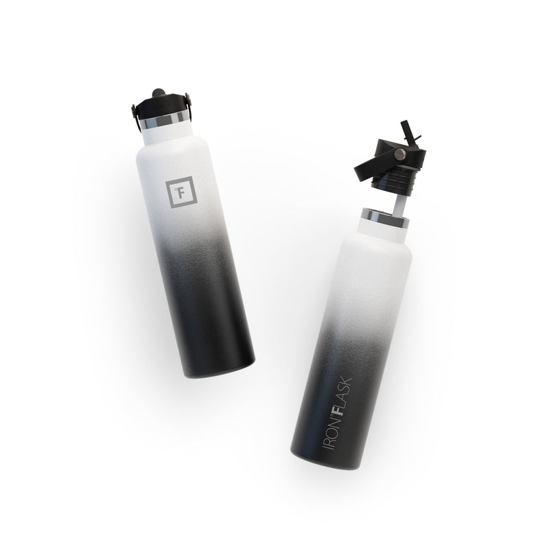 Iron Flask 24 Oz with Straw Lid Narrow Mouth Bottle Day & Night | 342OULIGH