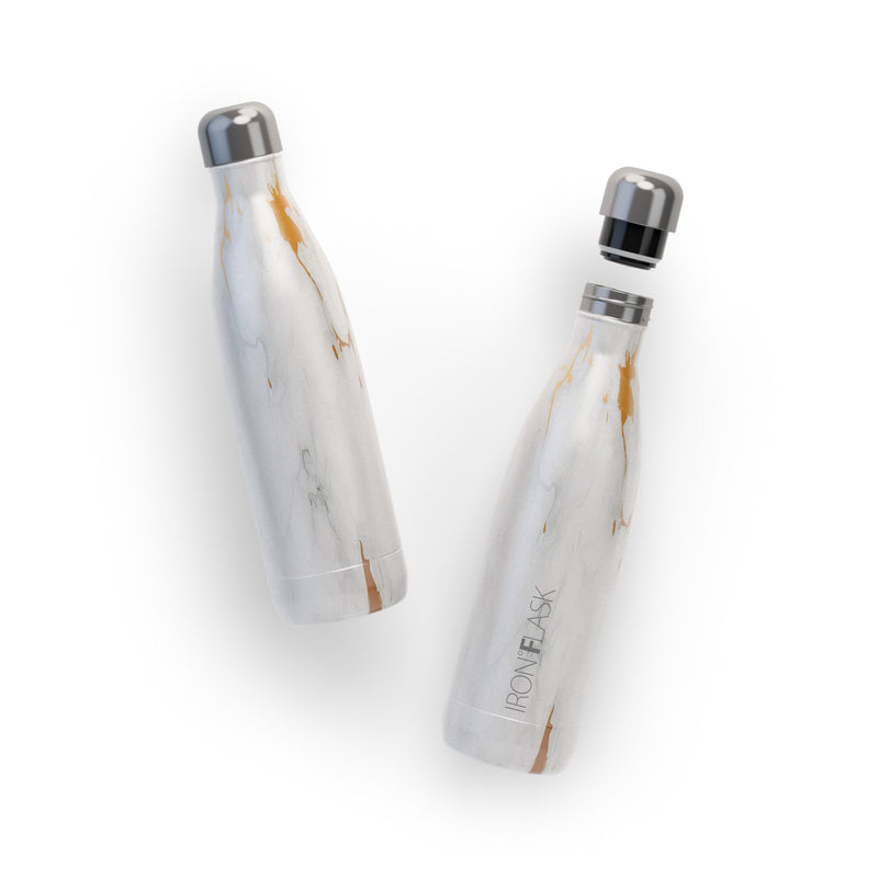 Iron Flask 25 Oz Retro Water Bottle Calacatta | 817BJGYVF