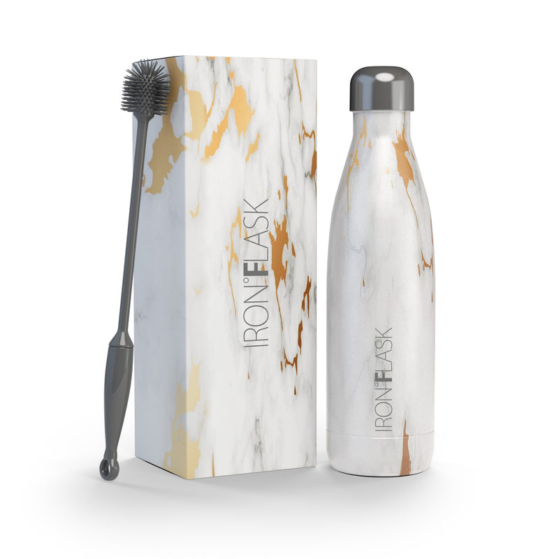 Iron Flask 25 Oz Retro Water Bottle Calacatta | 817BJGYVF