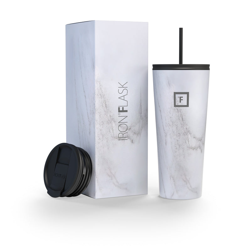 Iron Flask 32 Oz Classic 2.0 Tumbler Carrara Marble | 987ETLPKG