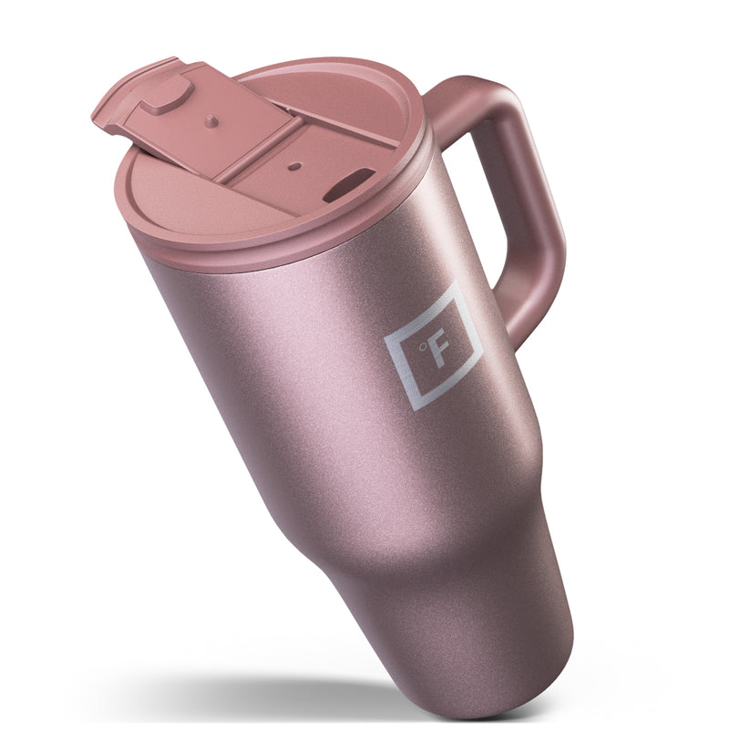 Iron Flask 32 Oz Co Pilot Tumbler Rose Gold | 215ERLIKD