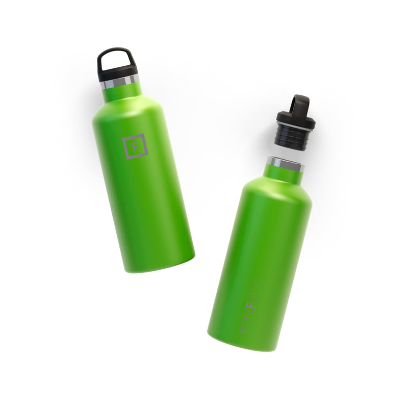 Iron Flask 32 Oz With Spout Lid Narrow Mouth Bottle Green | 267TFYCSJ