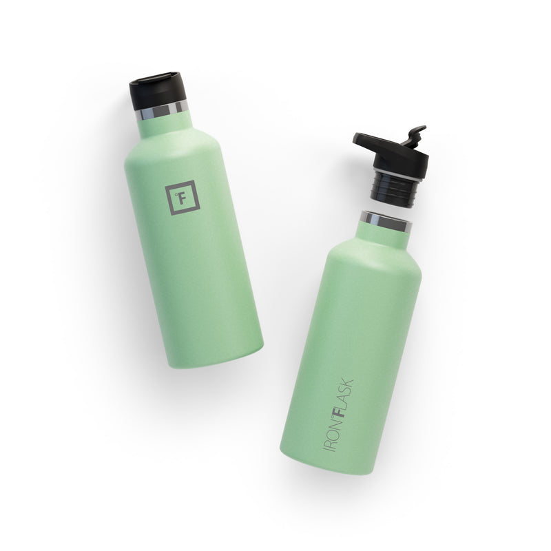 Iron Flask 32 Oz With Spout Lid Narrow Mouth Bottle Mint | 849LCEXFV