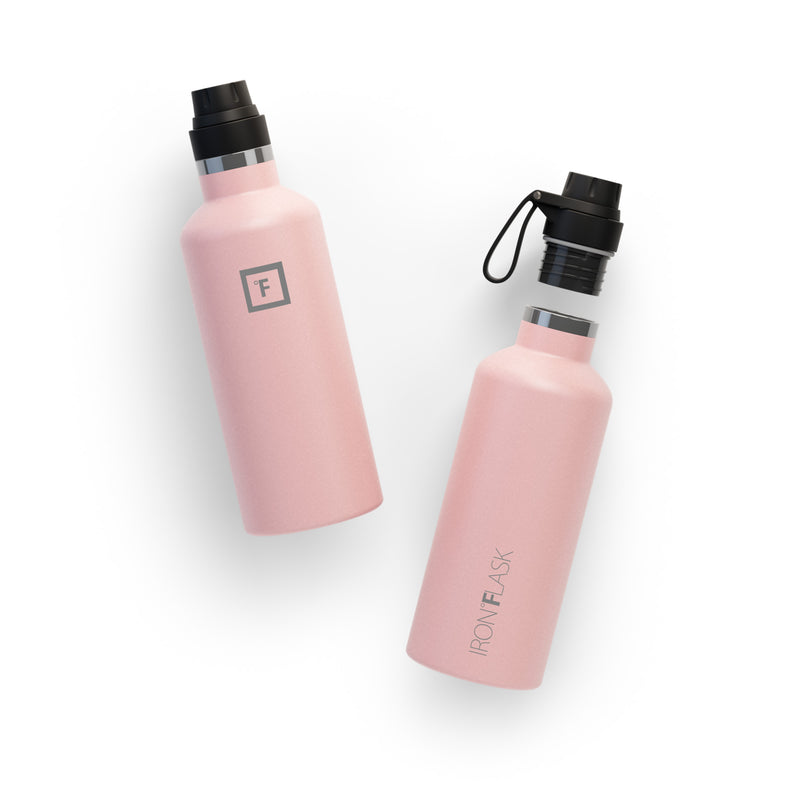 Iron Flask 32 Oz With Spout Lid Narrow Mouth Bottle Rose | 698JXLBQU