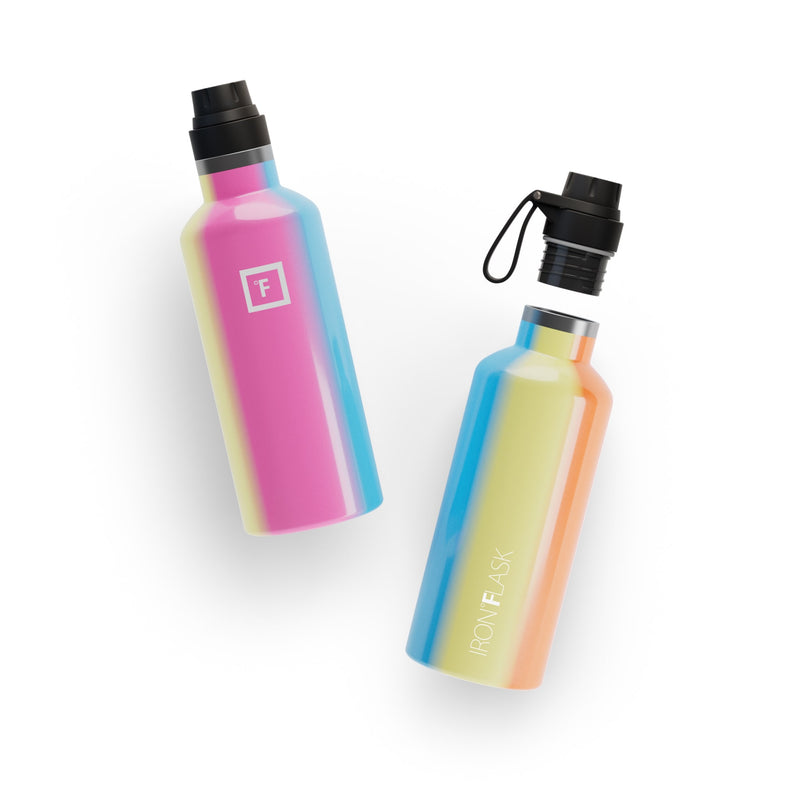 Iron Flask 32 Oz With Spout Lid Narrow Mouth Bottle Multicolor | 421NORYCW