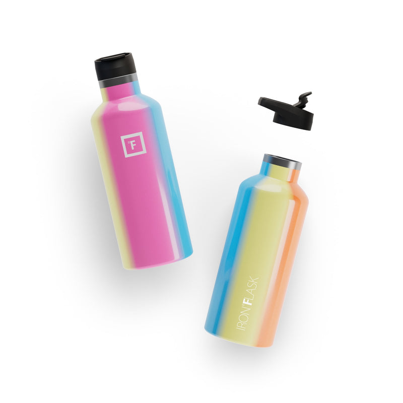 Iron Flask 32 Oz With Spout Lid Narrow Mouth Bottle Multicolor | 421NORYCW