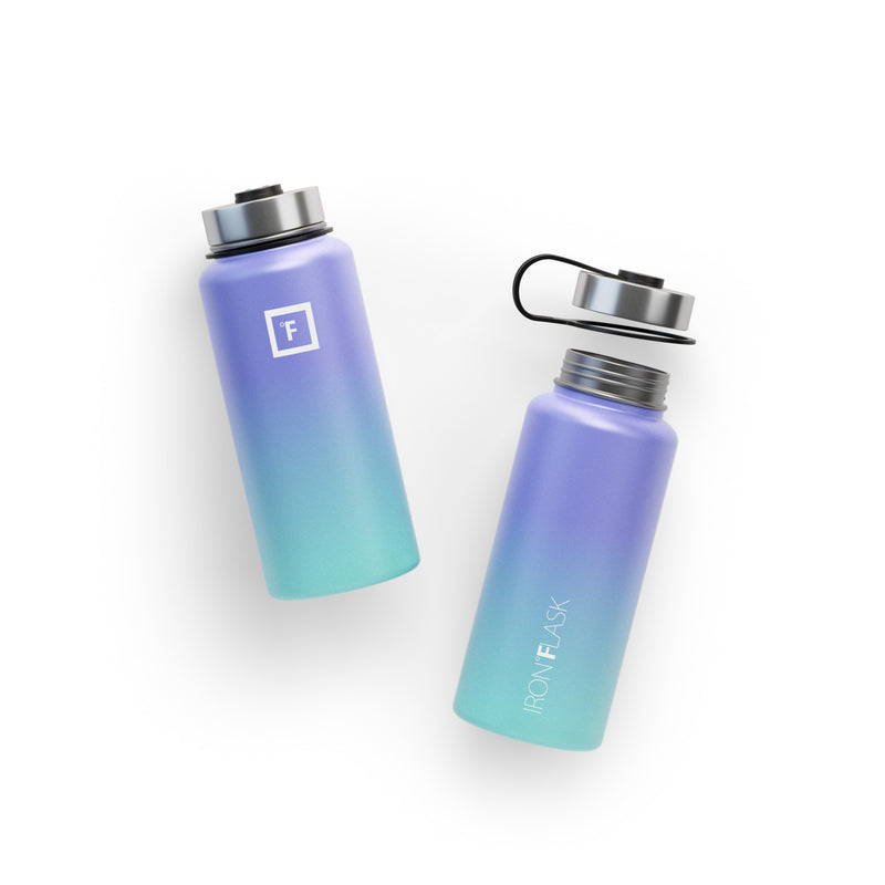 Iron Flask 32 Oz With Spout Lid Wide Mouth Bottle Cotton Candy | 803FOHBSG