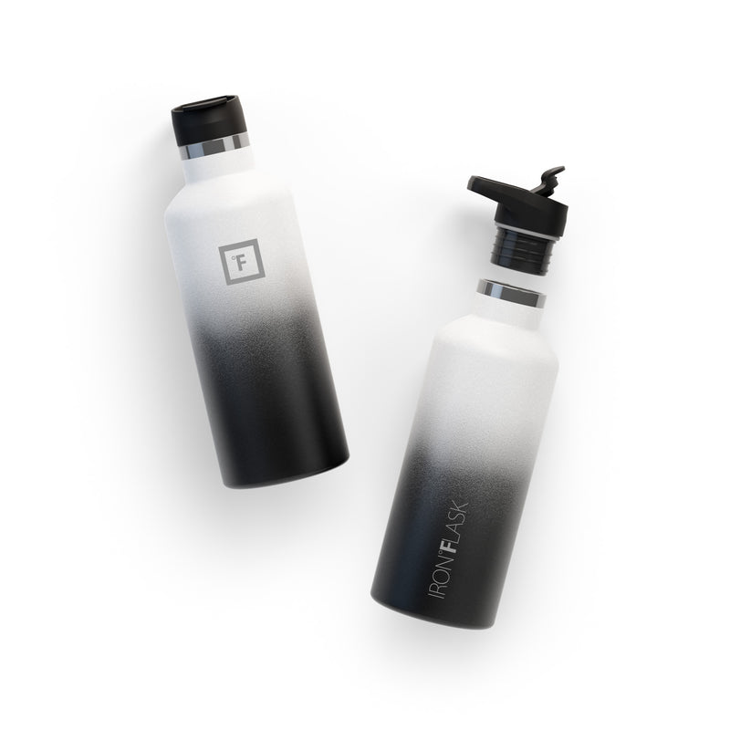 Iron Flask 32 Oz with Straw Lid Narrow Mouth Bottle Day & Night | 384EFBHQJ