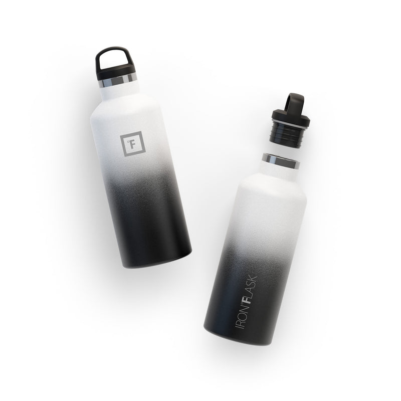 Iron Flask 32 Oz with Straw Lid Narrow Mouth Bottle Day & Night | 384EFBHQJ