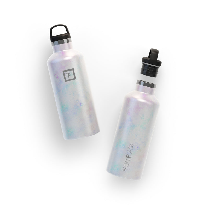 Iron Flask 32 Oz with Straw Lid Narrow Mouth Bottle Pearl | 395XNOQVR