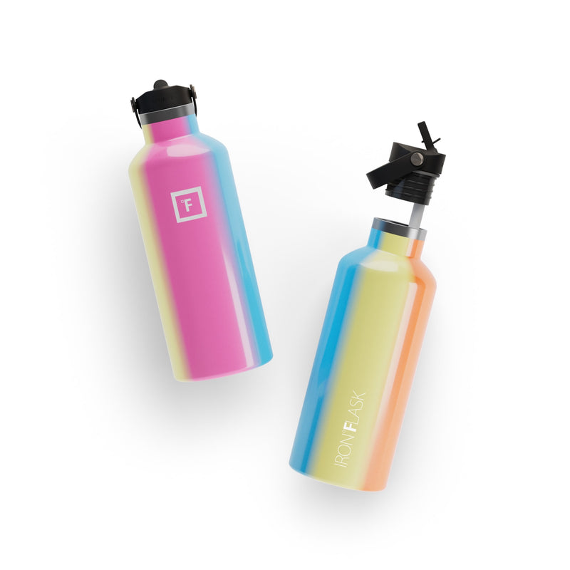 Iron Flask 32 Oz with Straw Lid Narrow Mouth Bottle Multicolor | 014QBZOAF