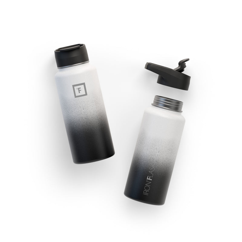 Iron Flask 32 Oz with Straw Lid Wide Mouth Bottle Day & Night | 785UHMWAE