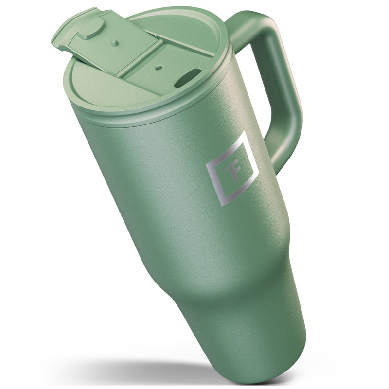 Iron Flask 40 Oz Co Pilot Tumbler Olive | 591SCPYHR