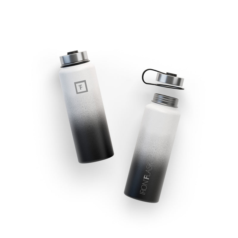 Iron Flask 40 Oz with Straw Lid Wide Mouth Bottle Day & Night | 857UKMEPV