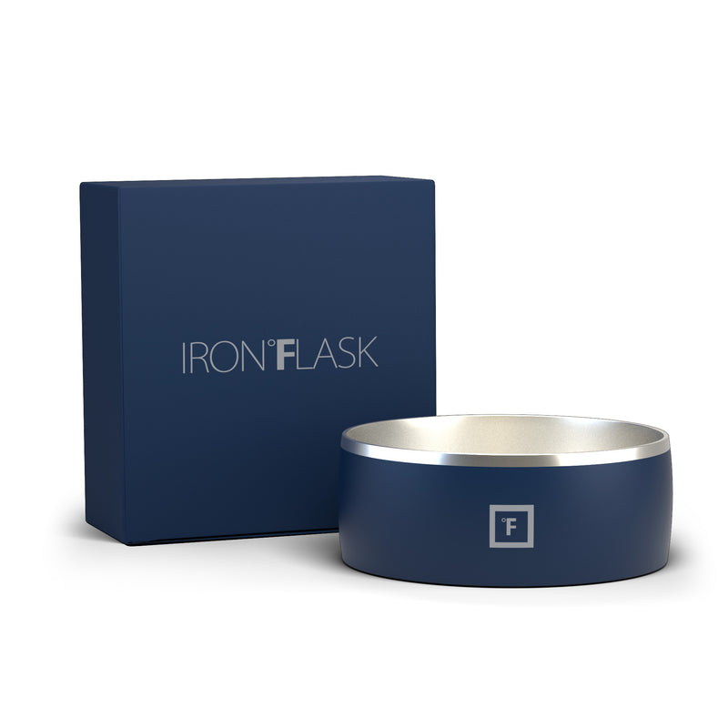 Iron Flask 64 Oz Dog Bowls Blue | 046BWZLGR