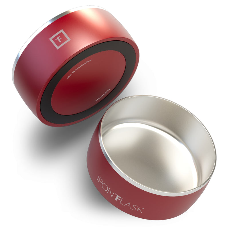 Iron Flask 64 Oz Dog Bowls Red | 863MGEXKI