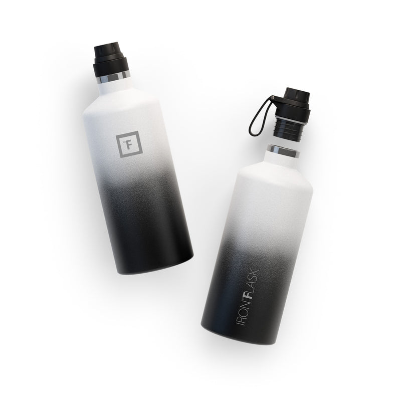 Iron Flask 64 Oz with Spout Lid Narrow Mouth Bottle Day & Night | 947MKPXTD