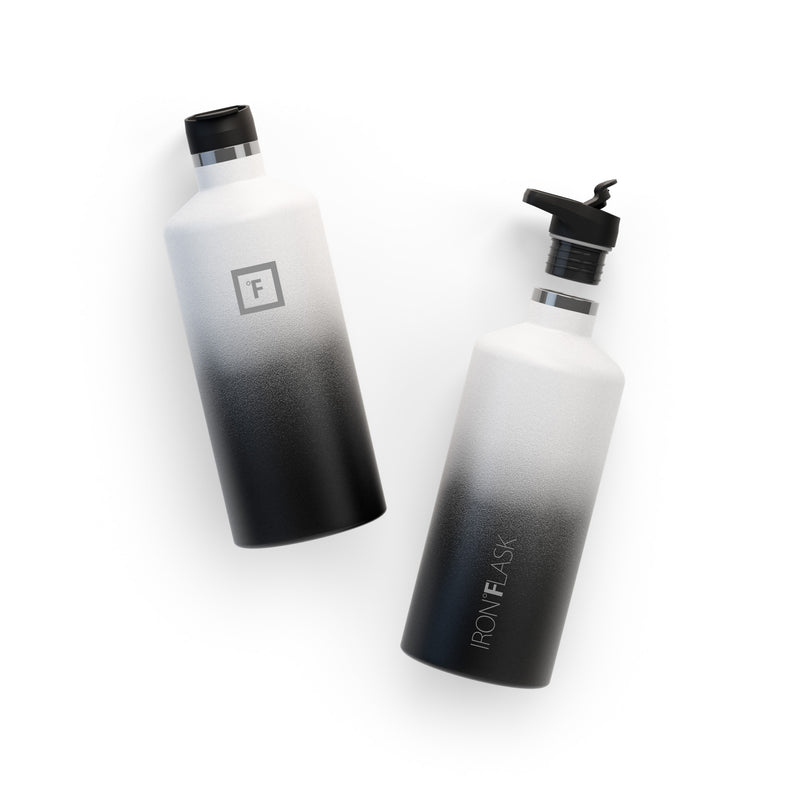 Iron Flask 64 Oz with Spout Lid Narrow Mouth Bottle Day & Night | 947MKPXTD