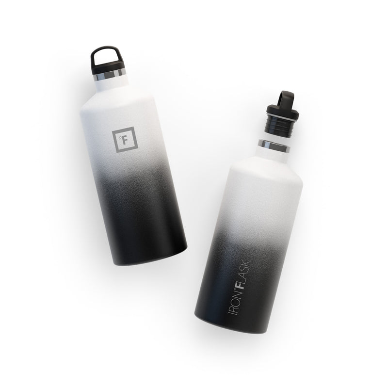 Iron Flask 64 Oz with Spout Lid Narrow Mouth Bottle Day & Night | 947MKPXTD