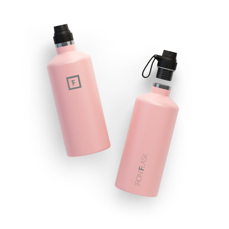 Iron Flask 64 Oz with Spout Lid Narrow Mouth Bottle Rose | 905NCAWSH
