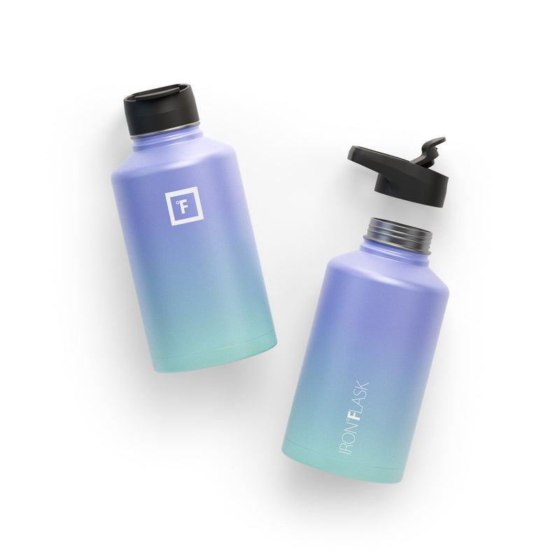 Iron Flask 64 Oz with Spout Lid Wide Mouth Bottle Cotton Candy | 431NMWXAP