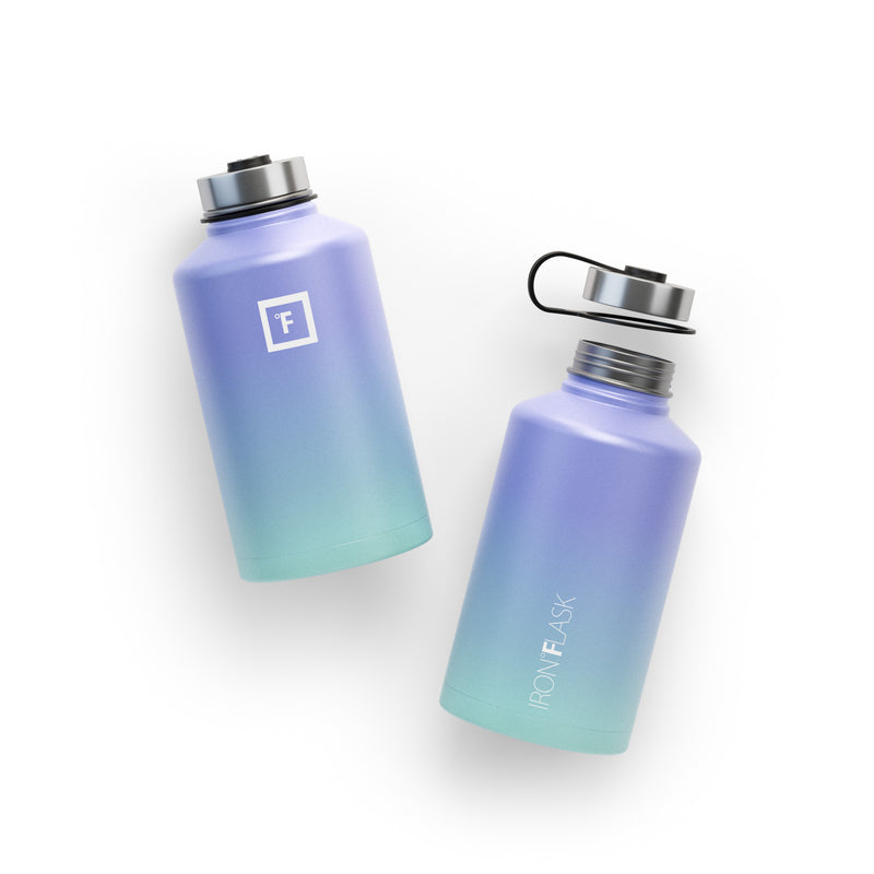 Iron Flask 64 Oz with Spout Lid Wide Mouth Bottle Cotton Candy | 431NMWXAP