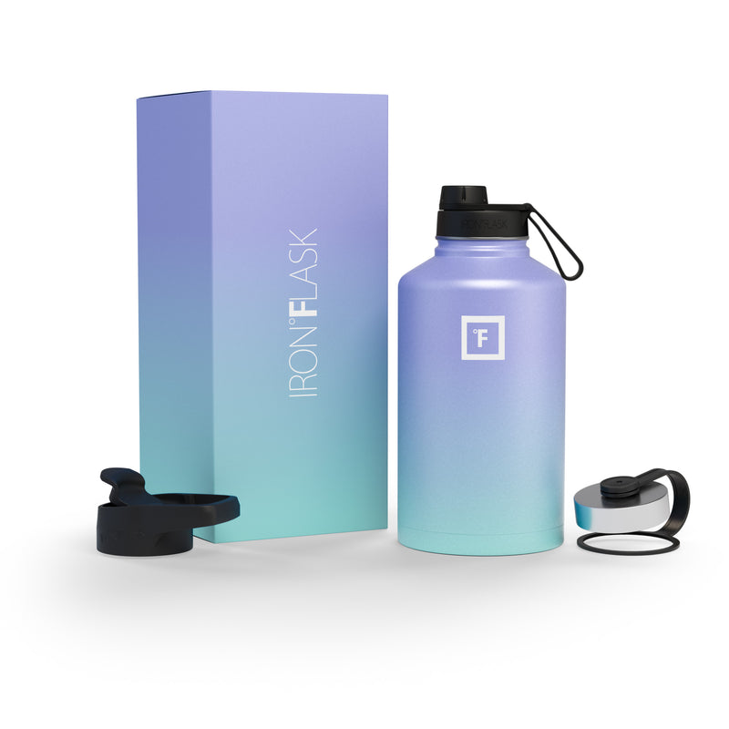 Iron Flask 64 Oz with Spout Lid Wide Mouth Bottle Cotton Candy | 431NMWXAP