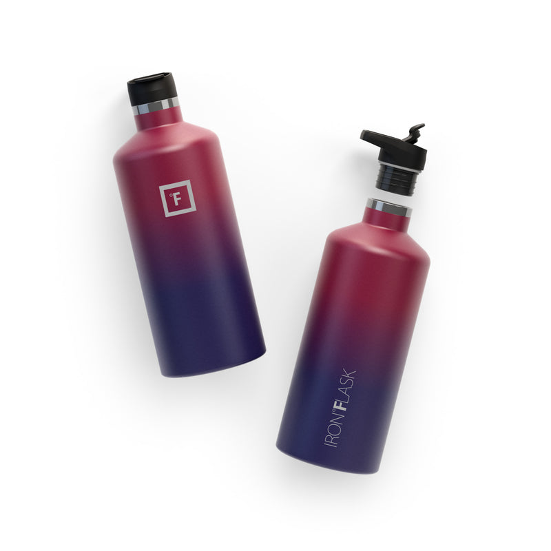 Iron Flask 64 Oz with Straw Lid Narrow Mouth Bottle Dark Multicolor | 341BVZNHS