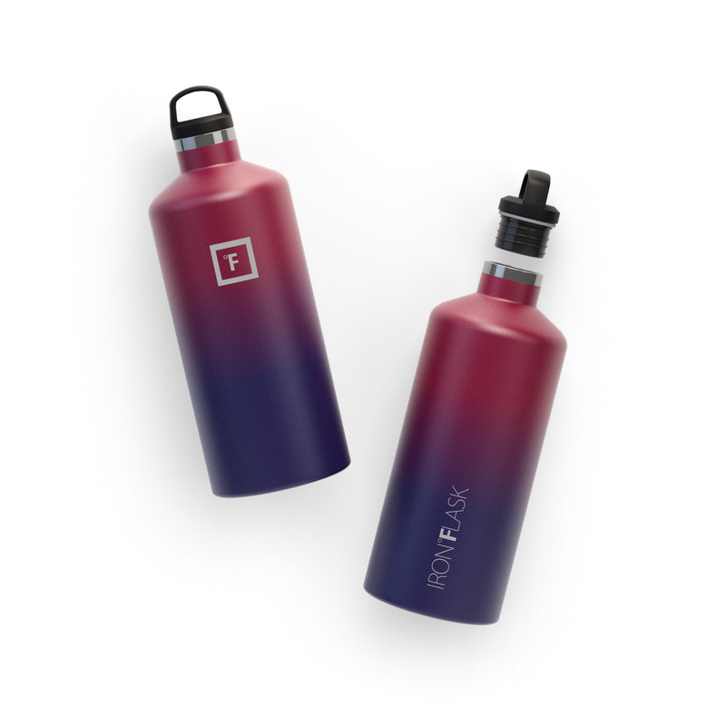 Iron Flask 64 Oz with Straw Lid Narrow Mouth Bottle Dark Multicolor | 341BVZNHS