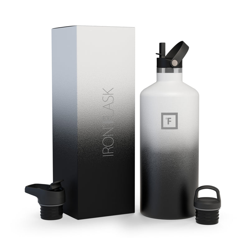 Iron Flask 64 Oz with Straw Lid Narrow Mouth Bottle Day & Night | 740WBMCIY