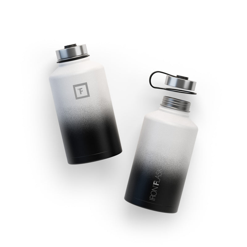 Iron Flask 64 Oz with Straw Lid Wide Mouth Bottle Day & Night | 284JKWHRS