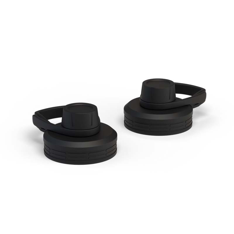 Iron Flask Spout Set for Wide Mouth Water Bottles Lid Black | 165XEPJOT