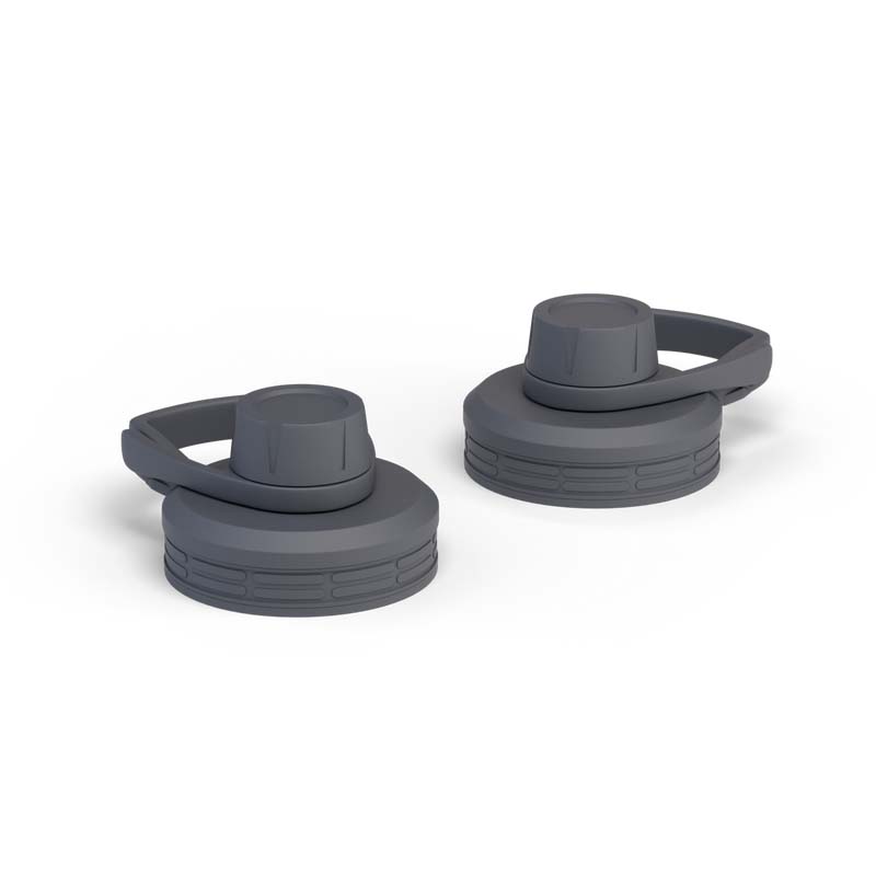 Iron Flask Spout Set for Wide Mouth Water Bottles Lid Deep Grey | 810ZOKFLW