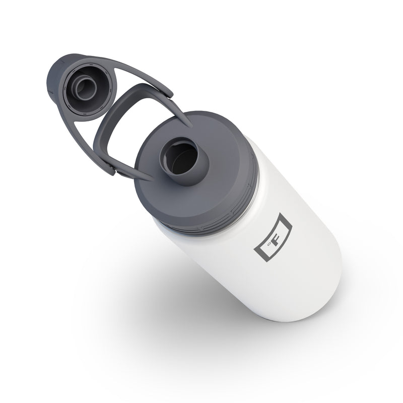 Iron Flask Spout Set for Wide Mouth Water Bottles Lid Deep Grey | 810ZOKFLW