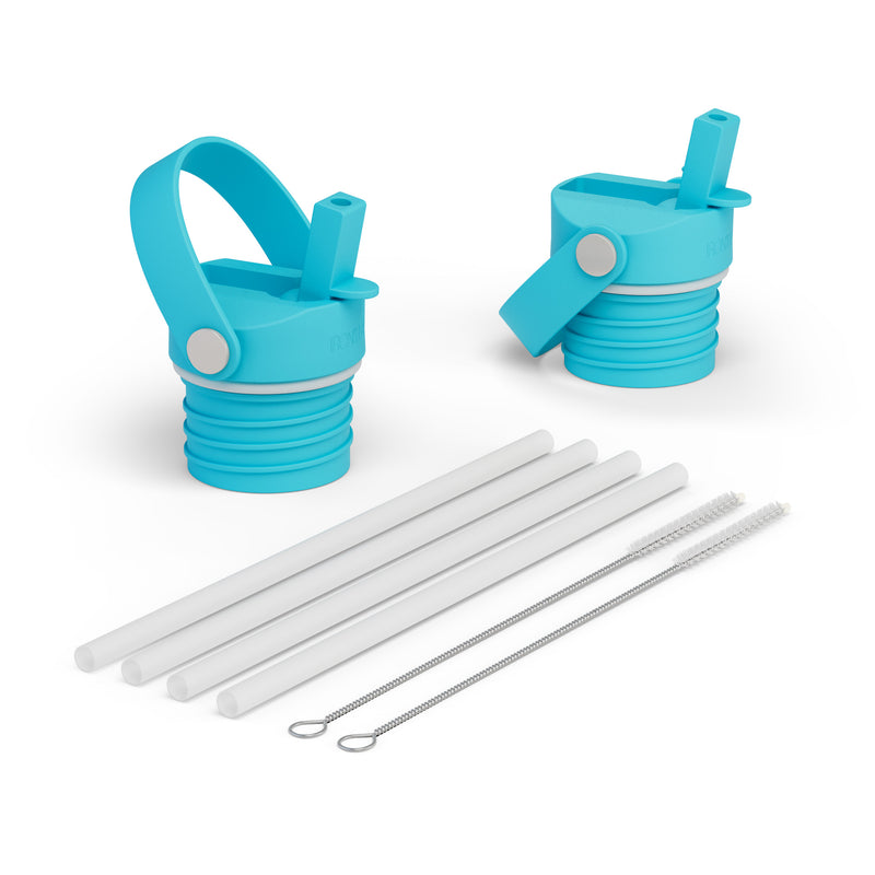 Iron Flask Straw Set For Narrow Mouth Water Bottles Lid Turquoise | 759OPMLTJ