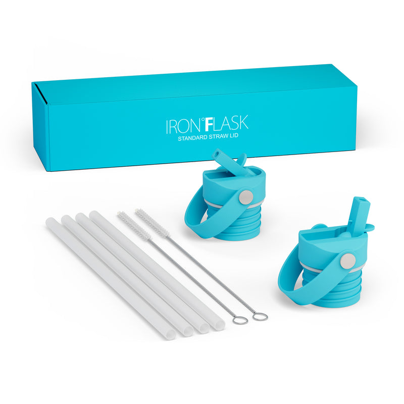 Iron Flask Straw Set For Narrow Mouth Water Bottles Lid Turquoise | 759OPMLTJ